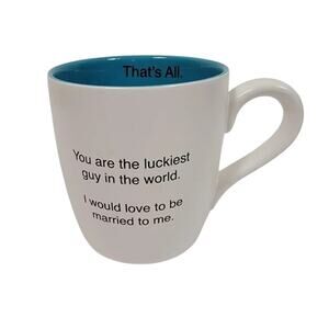 Santa Barbara Design Studio That’s All Mug Funny Sentiment White Turquoise